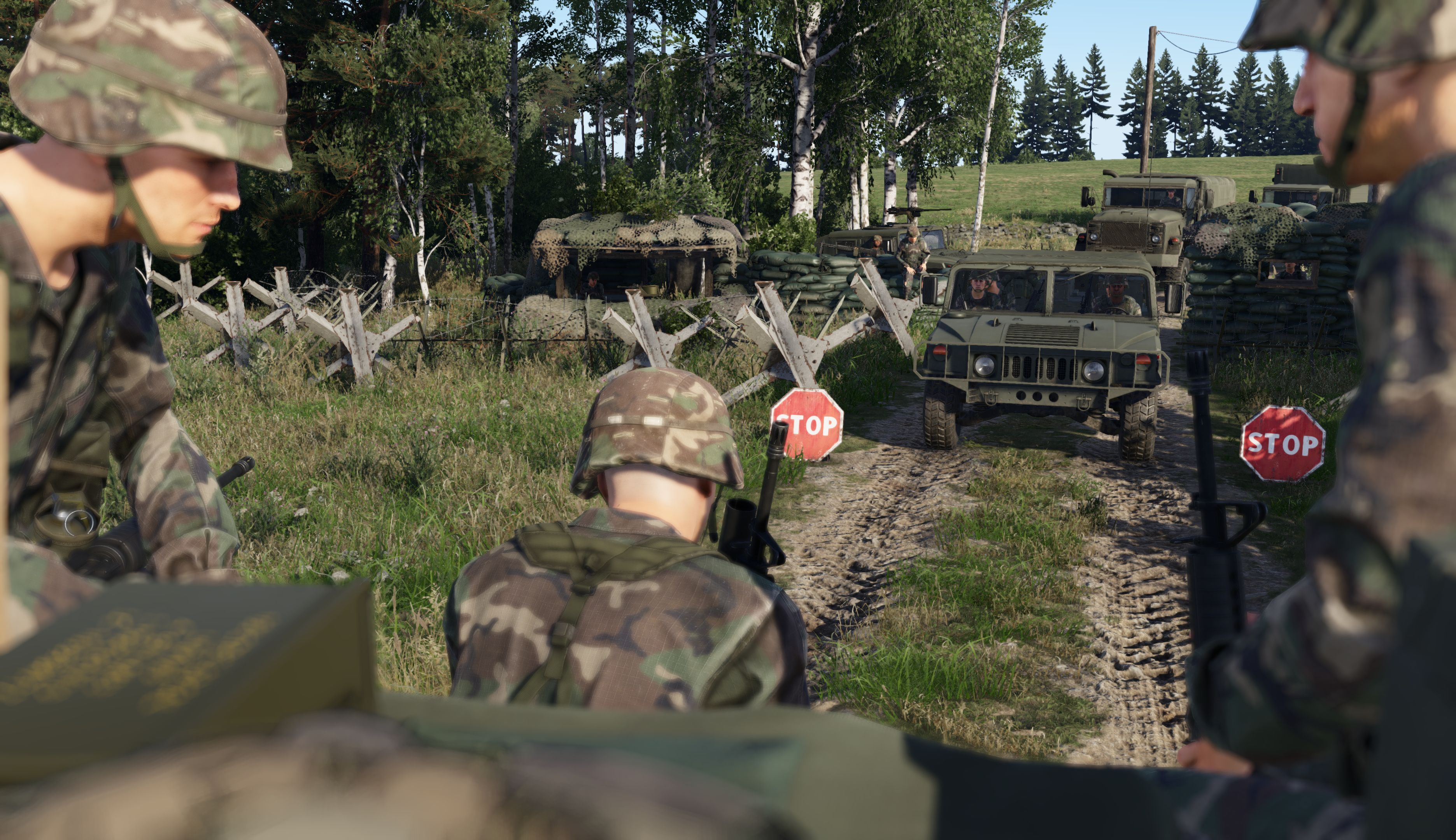 Наземный конвой в Arma Reforger