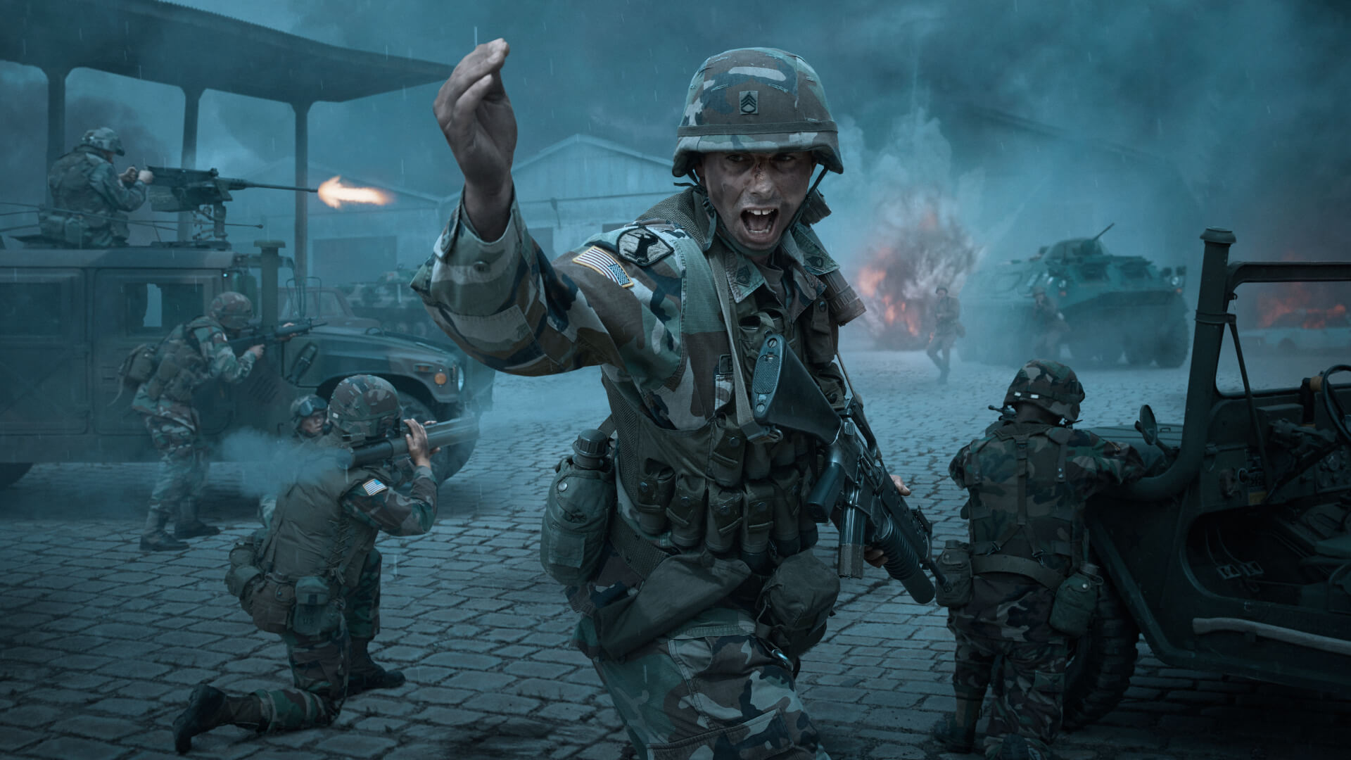 Бойцы и бронетехника Arma Reforger